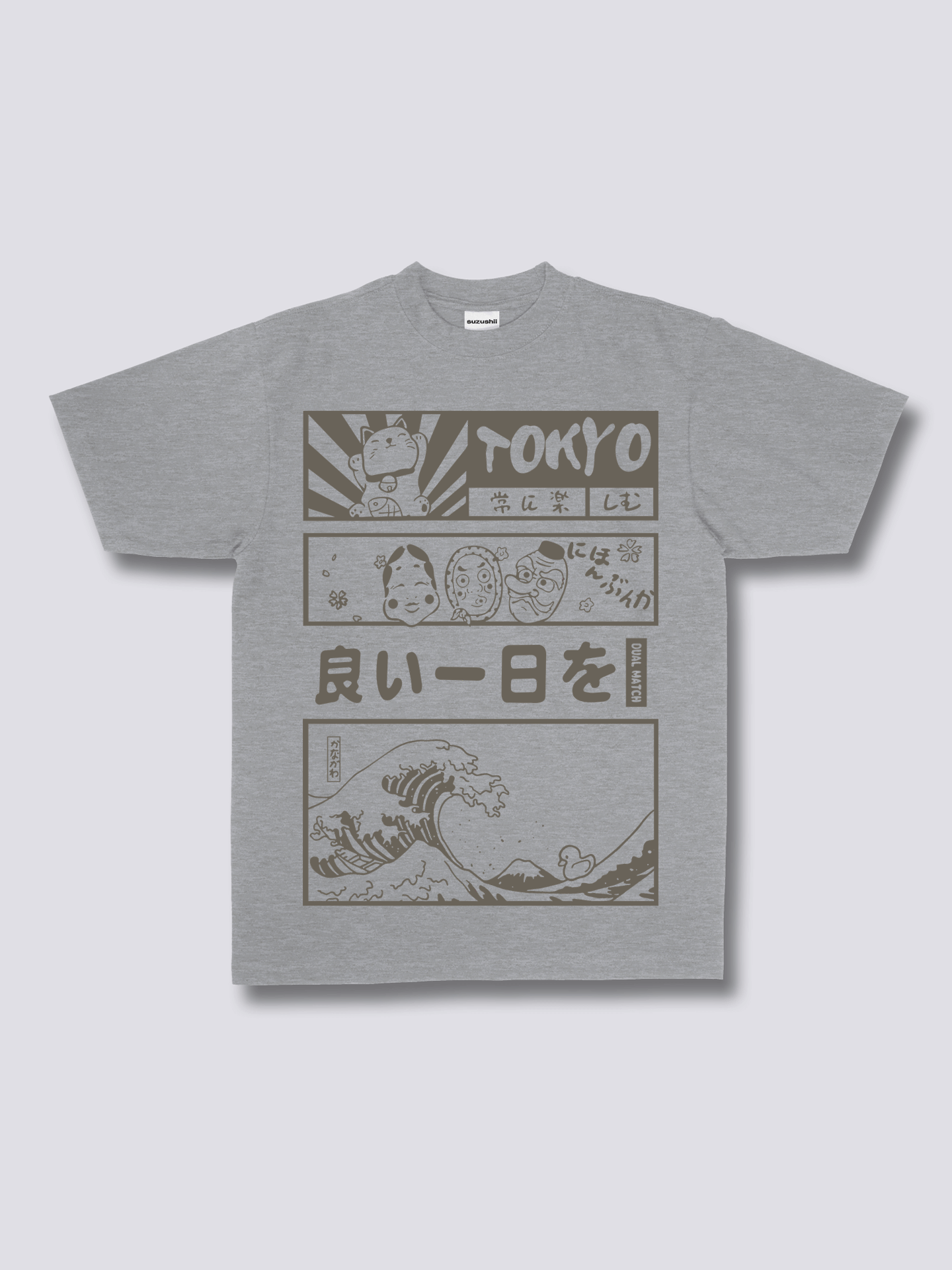 Front Print - Tokyo Wave T-Shirt
