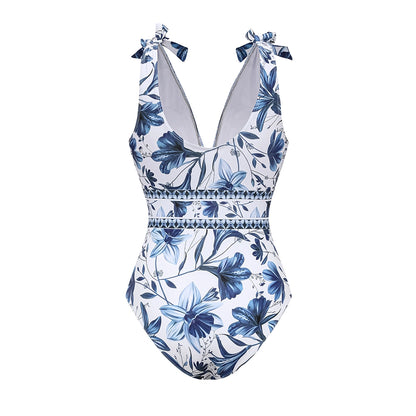 FLORAYA Azure Bow Swimdress Set