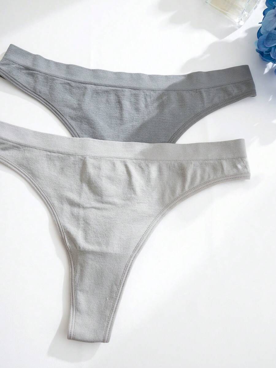 Cotton High-Cut Thong - 9 pieces