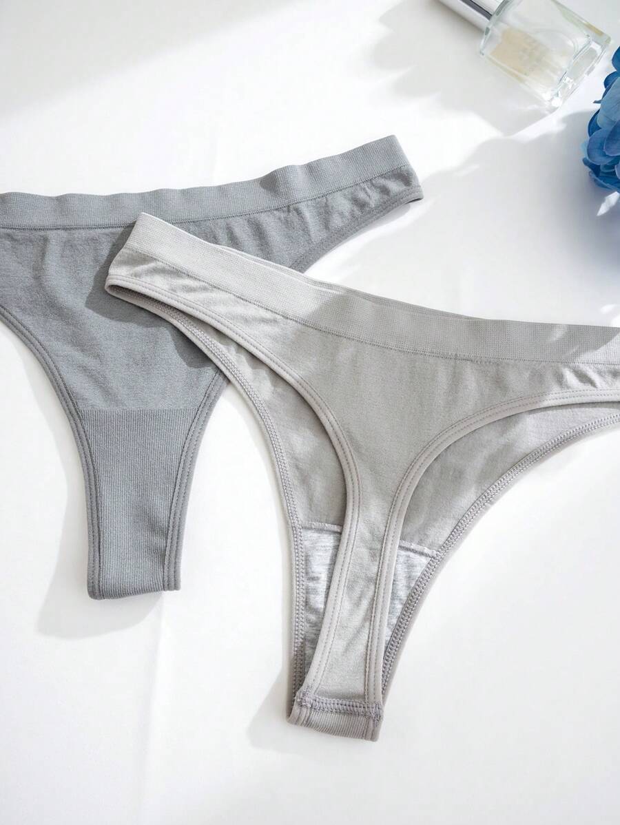 Cotton High-Cut Thong - 9 pieces