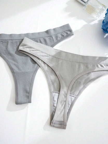 Cotton High-Cut Thong - 9 pieces