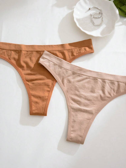 Cotton High-Cut Thong - 9 pieces