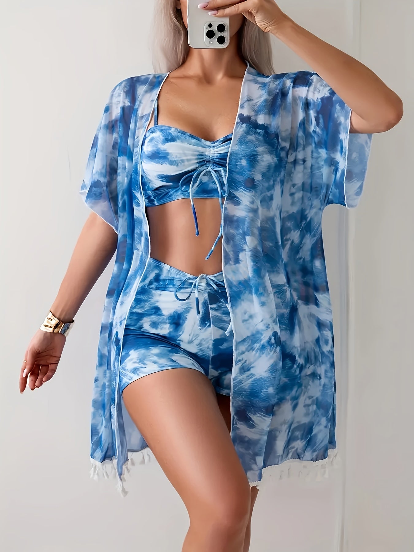 Goa Striped Bikini Swimsuit - 3pcs