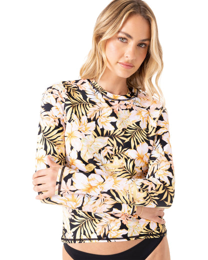 Tropical Sea Skippin Long Sleeve Rashguard