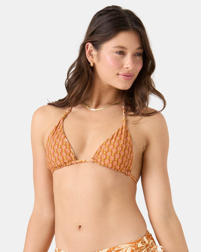Ray Of Sunshine Reversible Tiki Triangle Bikini Top