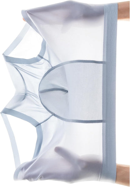 Ice Silk Seamless Boxer Shorts