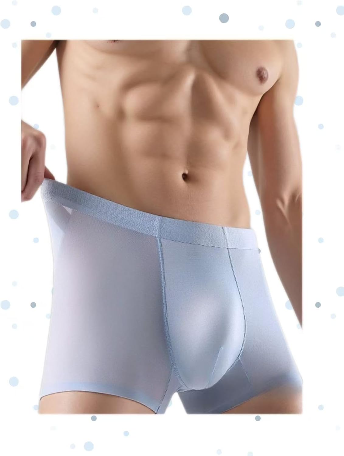 Ice Silk Seamless Boxer Shorts