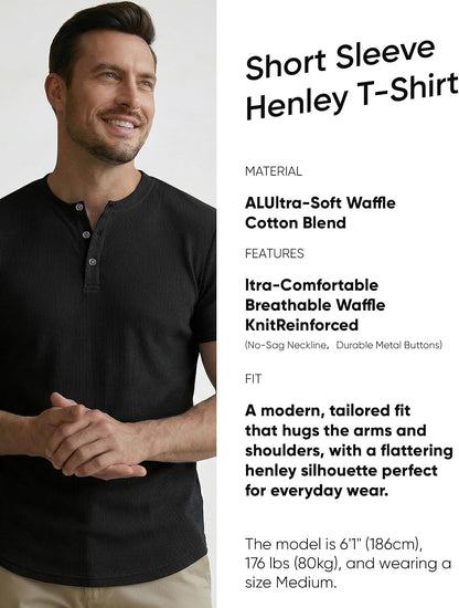 Ultra-Soft Waffle Knit T-Shirt