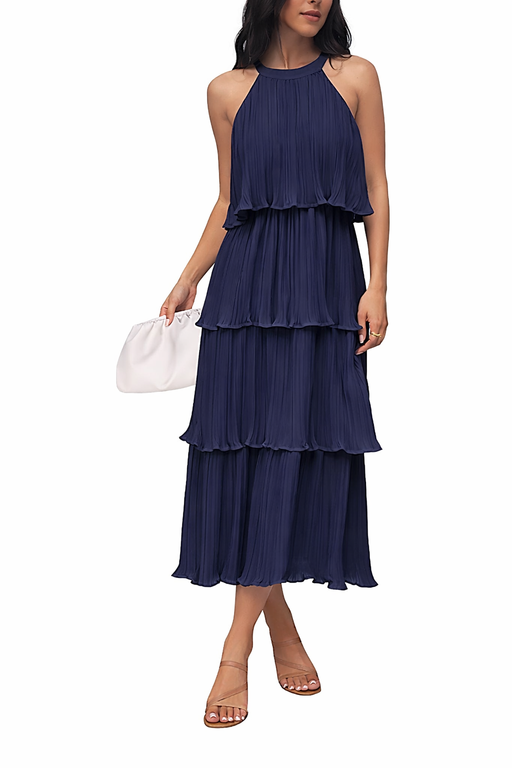 Halter Ruffle Dress
