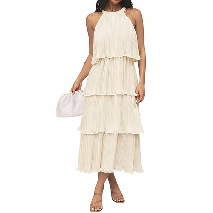 Halter Ruffle Dress