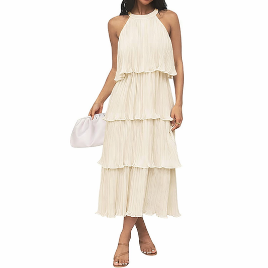 Halter Ruffle Dress