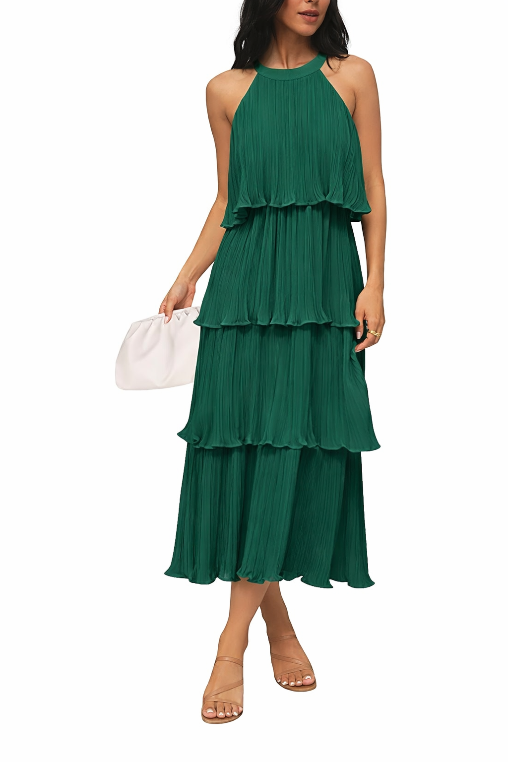 Halter Ruffle Dress