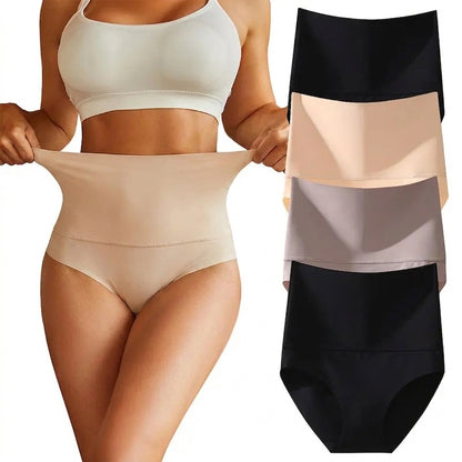 4-Pack High-Waist Tummy Control Briefs
