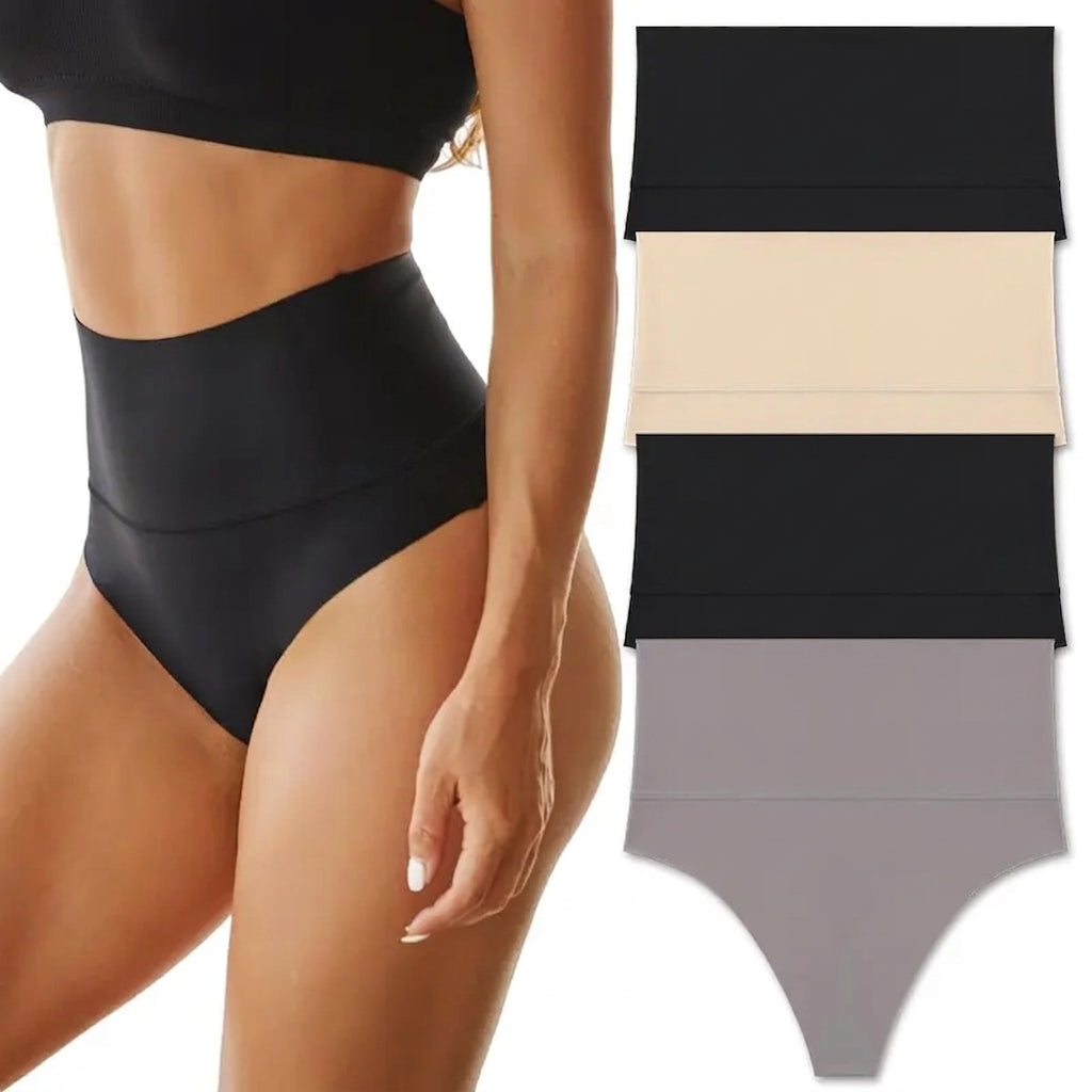 4-Pack High-Waist Tummy Control Briefs