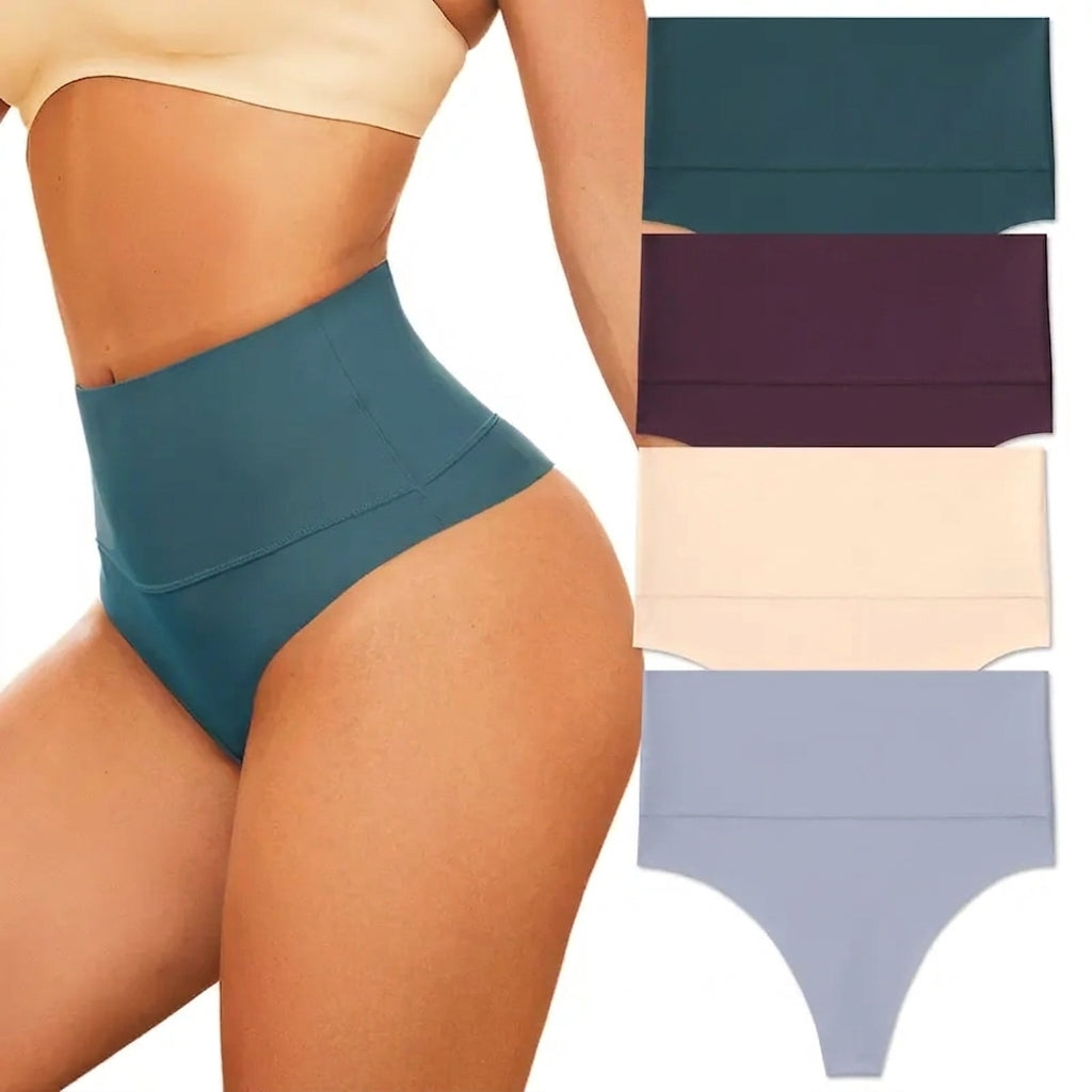 4-Pack High-Waist Tummy Control Briefs