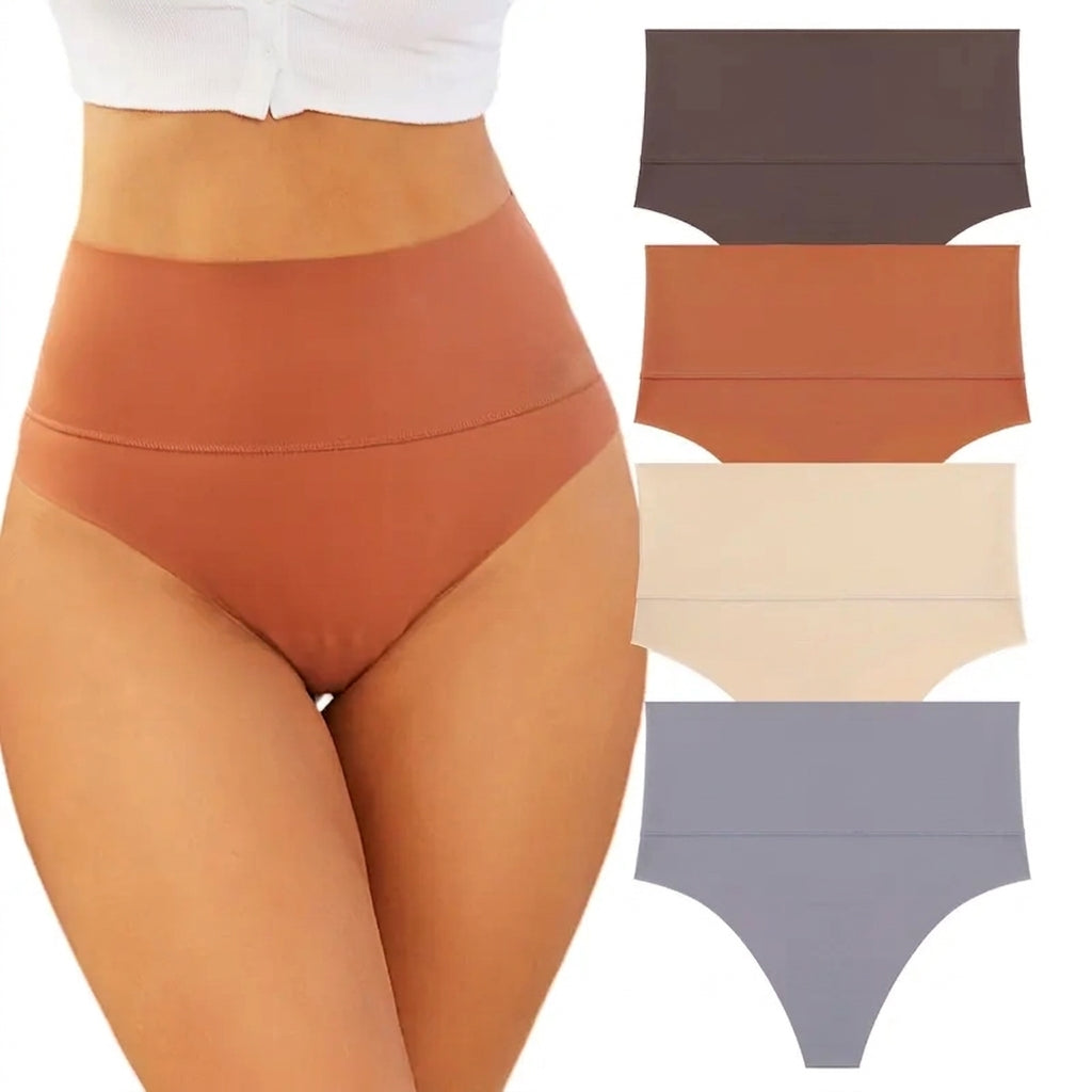 4-Pack High-Waist Tummy Control Briefs