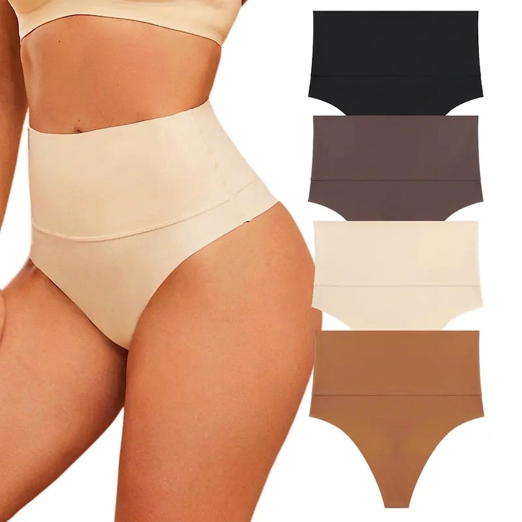 4-Pack High-Waist Tummy Control Briefs