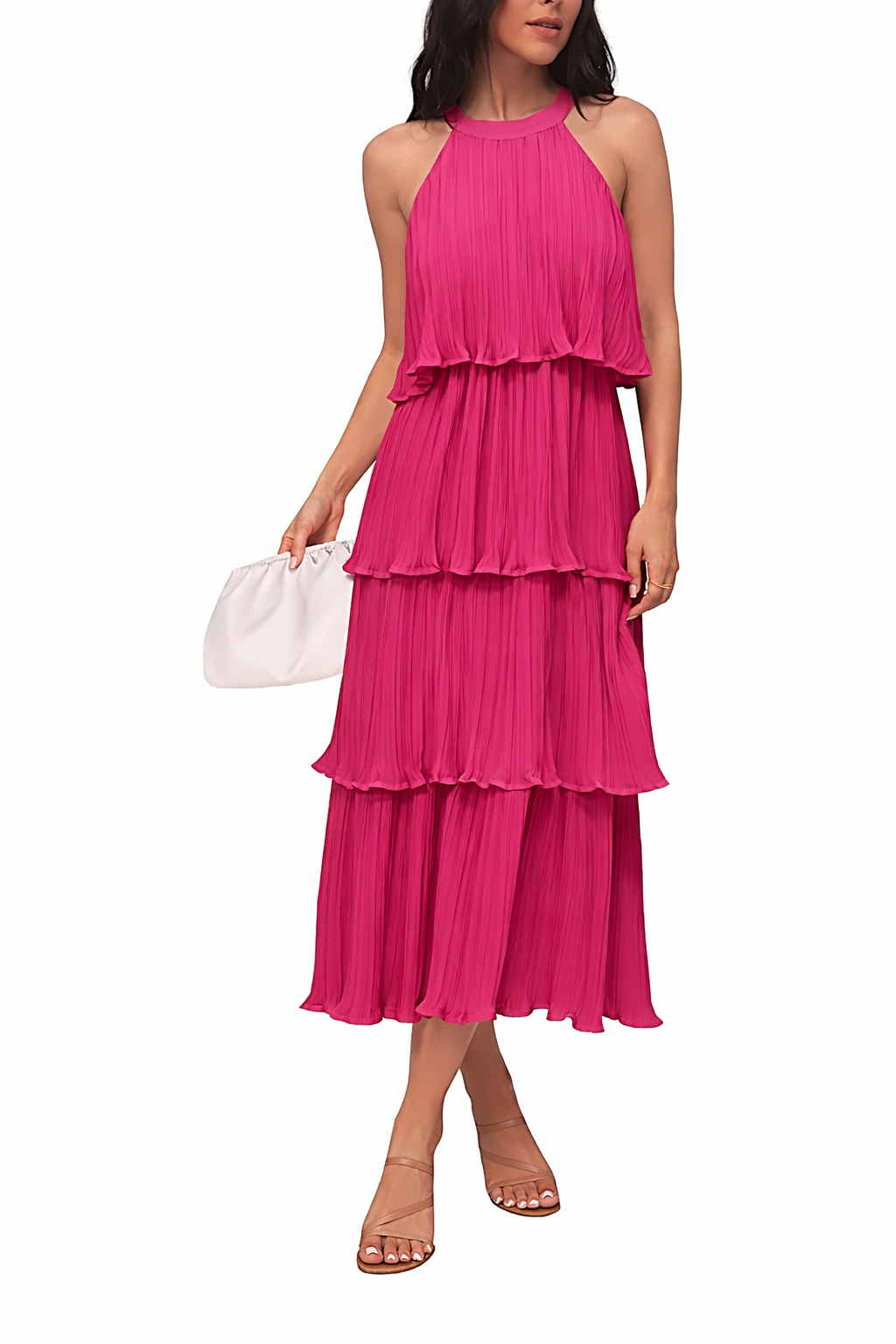 Halter Ruffle Dress
