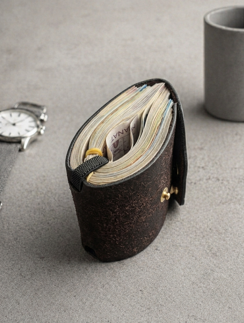 Slim Leather Cash Wallet