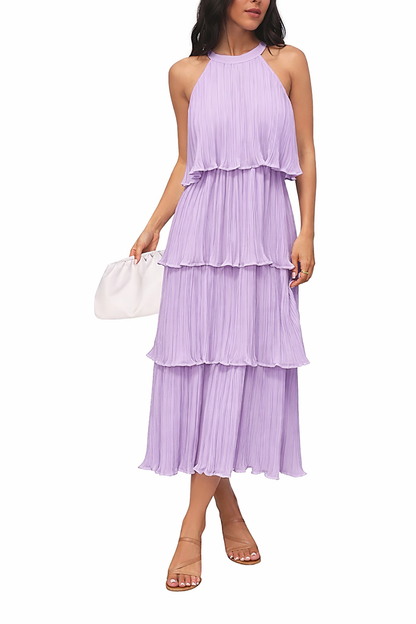 Halter Ruffle Dress