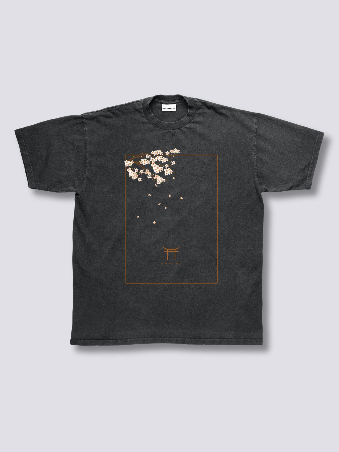 Front Print Peach Blossom Vintage T-Shirt