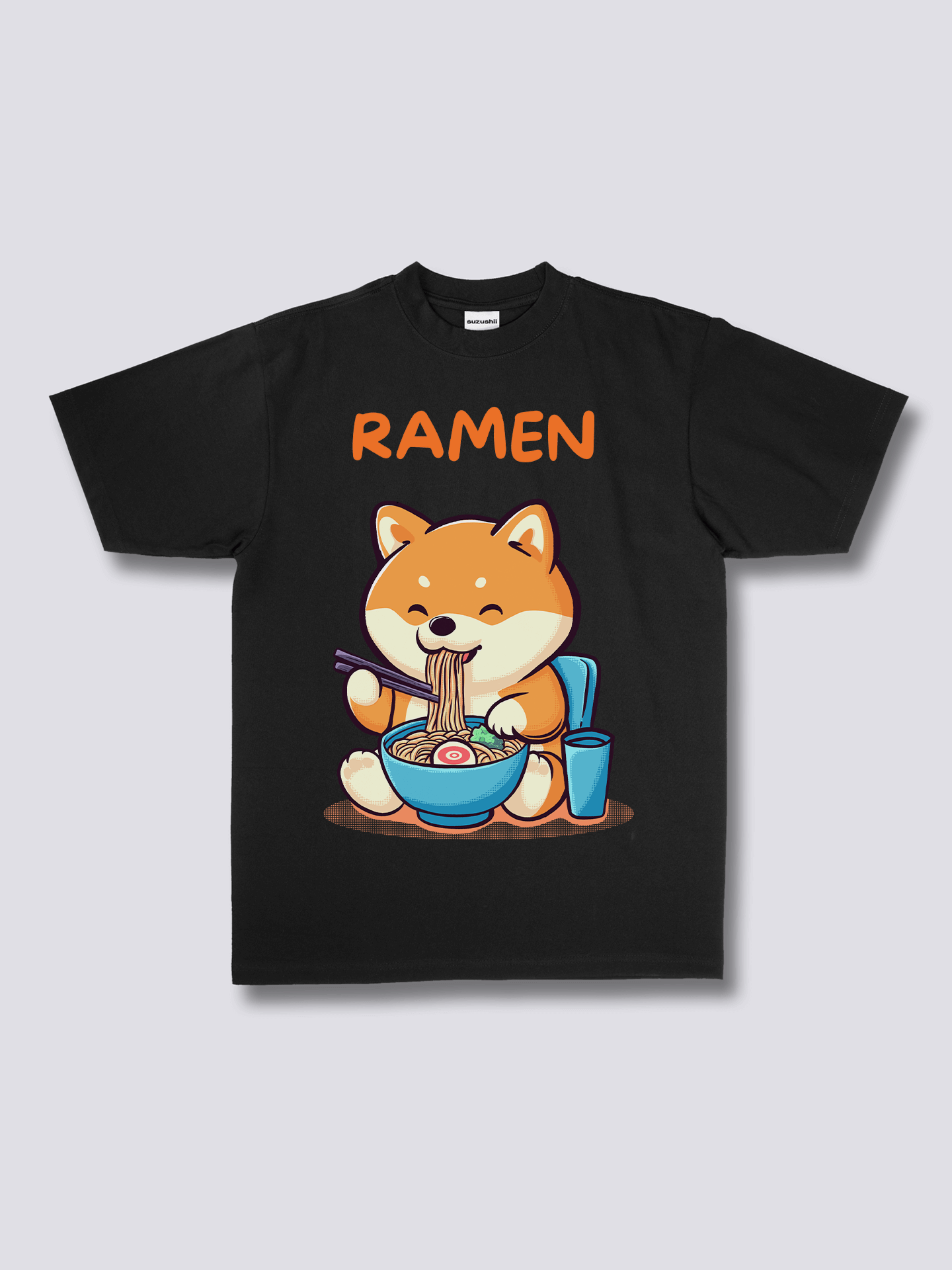 Front Print - Shiba Ramen T-Shirt