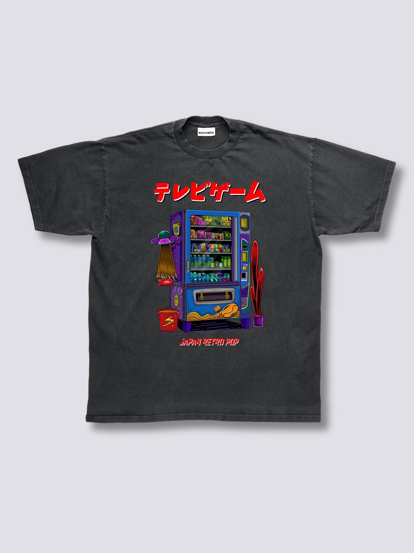 Front Print - Snack Machine Vintage T-Shirt