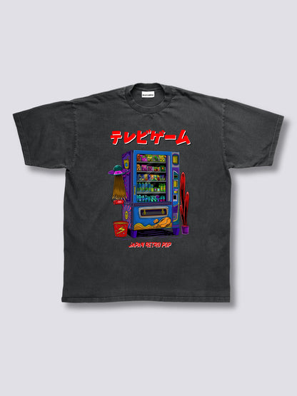 Front Print - Snack Machine Vintage T-Shirt