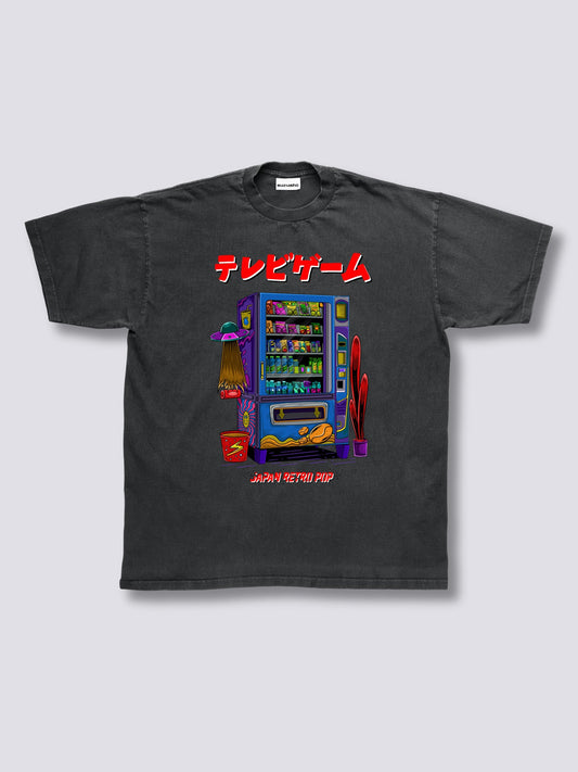 Front Print - Snack Machine Vintage T-Shirt