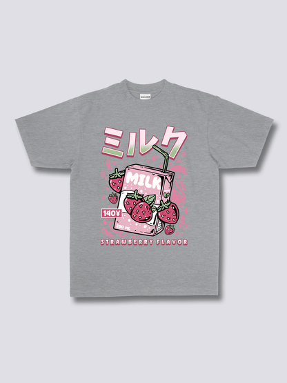 Front Print - Strawberry Milk T-Shirt