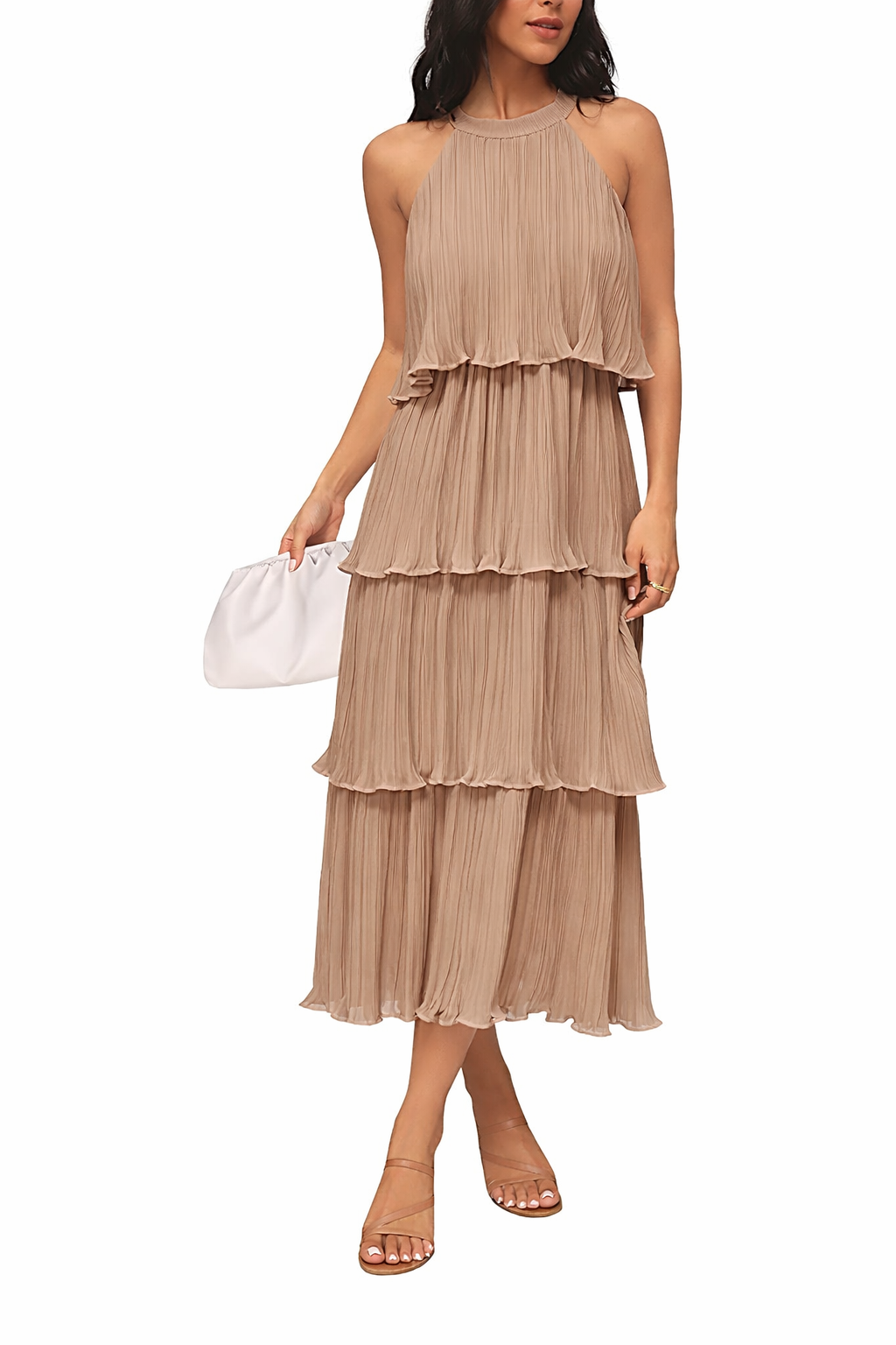 Halter Ruffle Dress