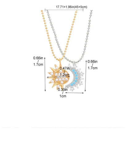 Sun & Moon Necklace Set - Duo Pack