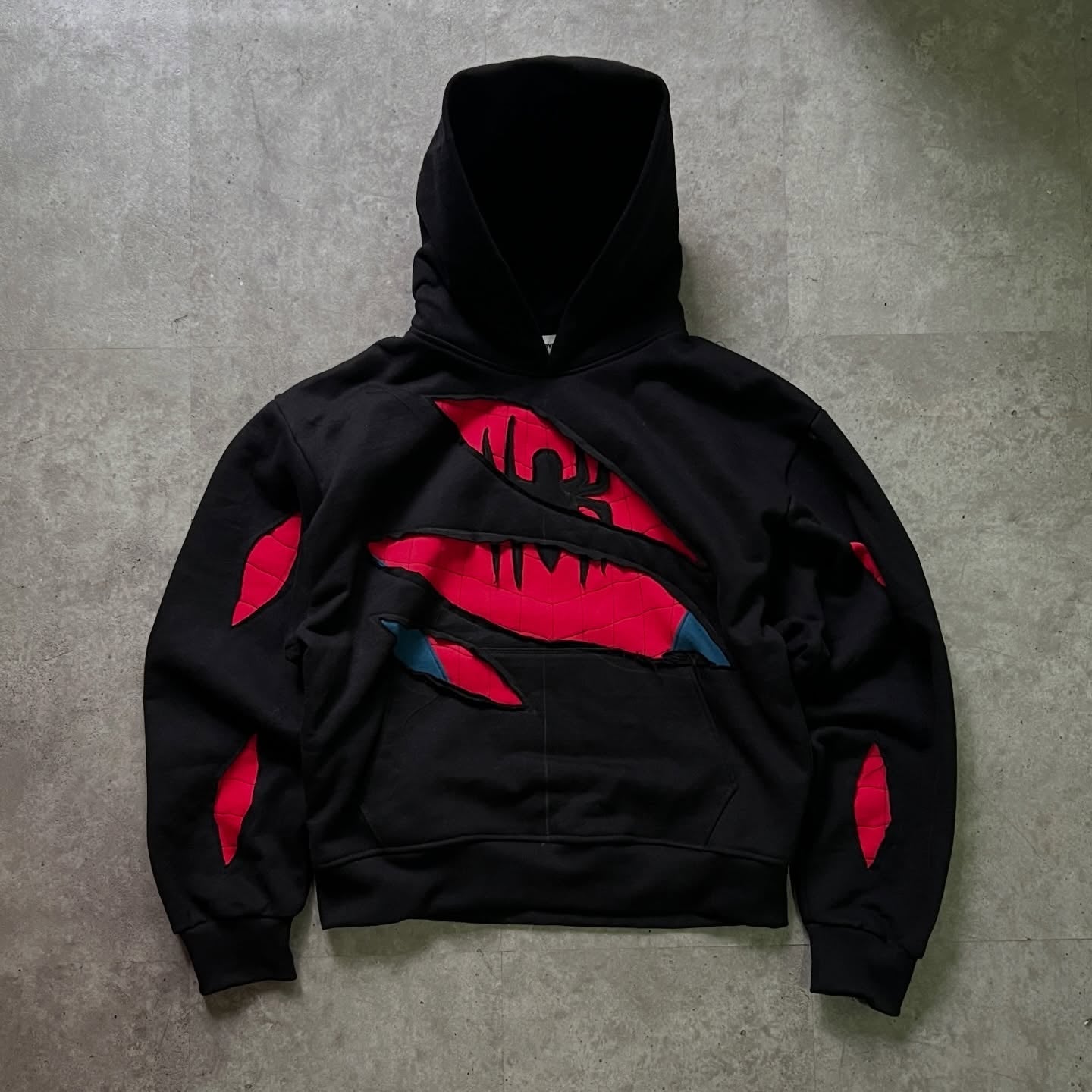 Spider Ripped Hoodie