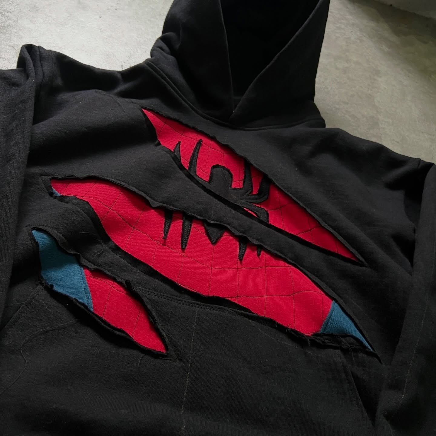 Spider Ripped Hoodie