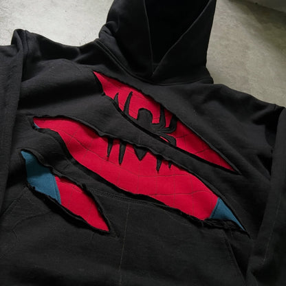 Spider Ripped Hoodie