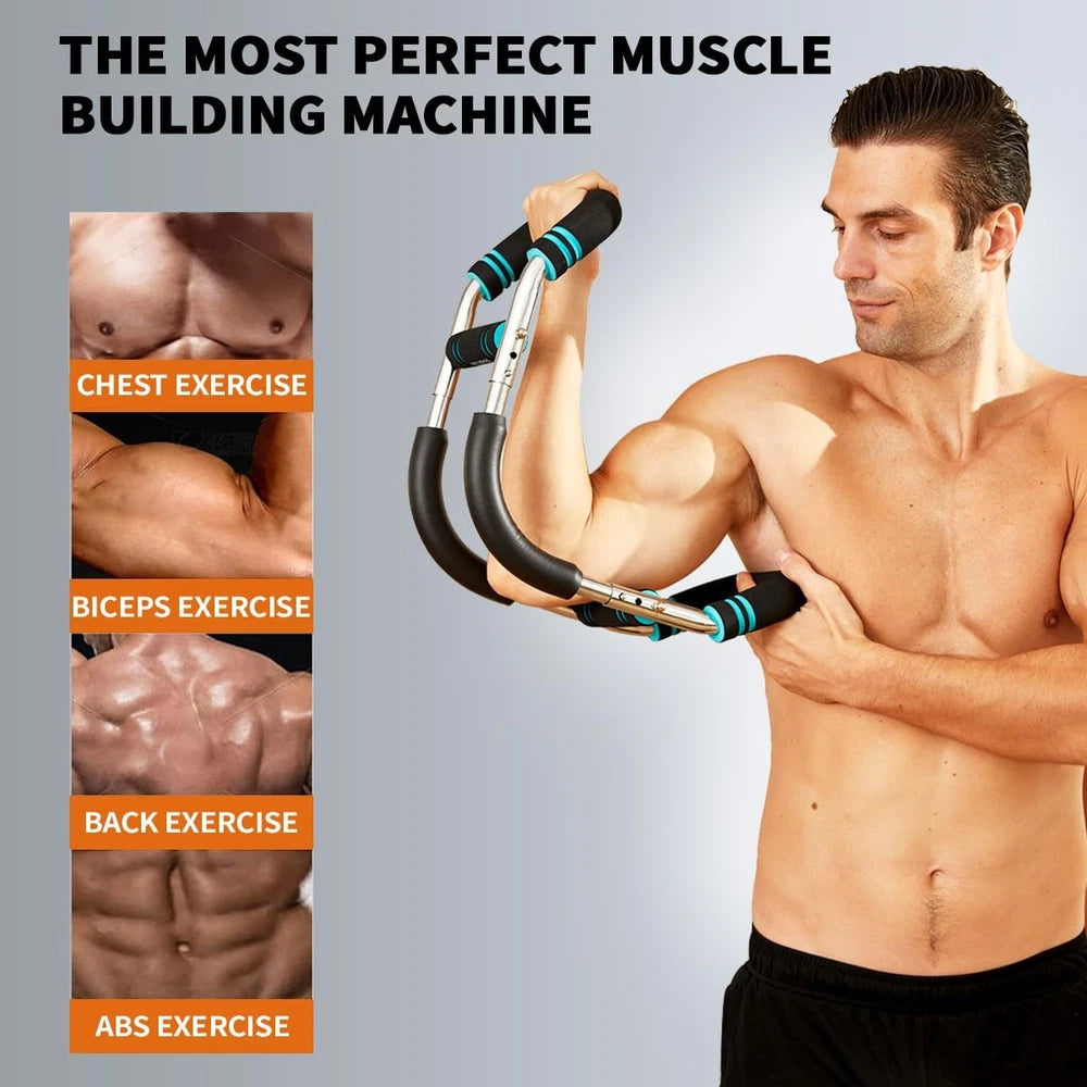 Twister Arm Exerciser,Adjustable Spring Workout Bar, Forearm Triceps Chest En...