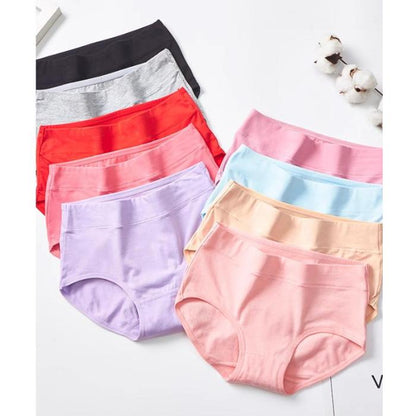 Pure Cotton High-Waist Briefs